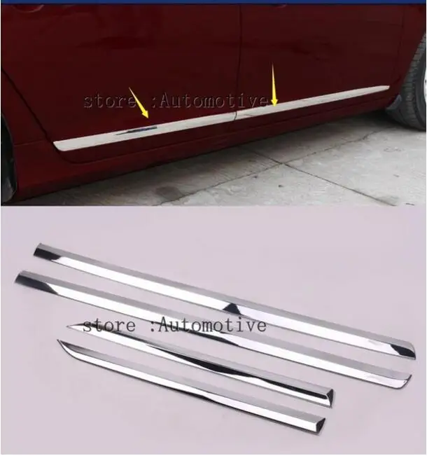 4 шт. хромированные защитные рамы для Volvo S60 2014 2015 2016 2017|Наклейки на автомобиль| |