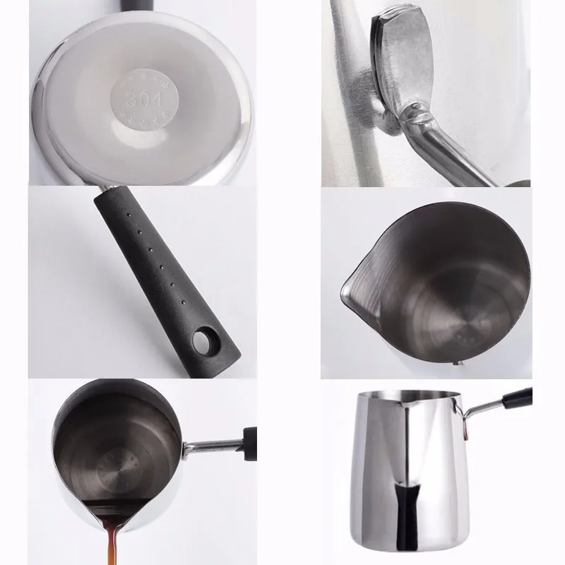Кофейник с длинной ручкой Moka Pot 304 из нержавеющей стали кофейник для таяния масла