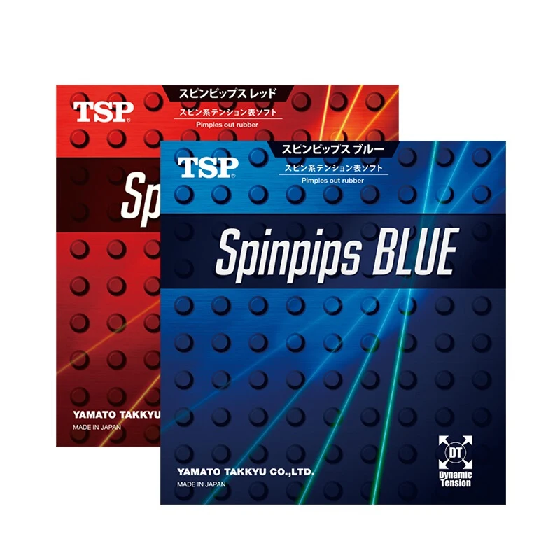 Tsp Spinpips красная/синяя резиновая накладка для настольного тенниса с губкой пинг