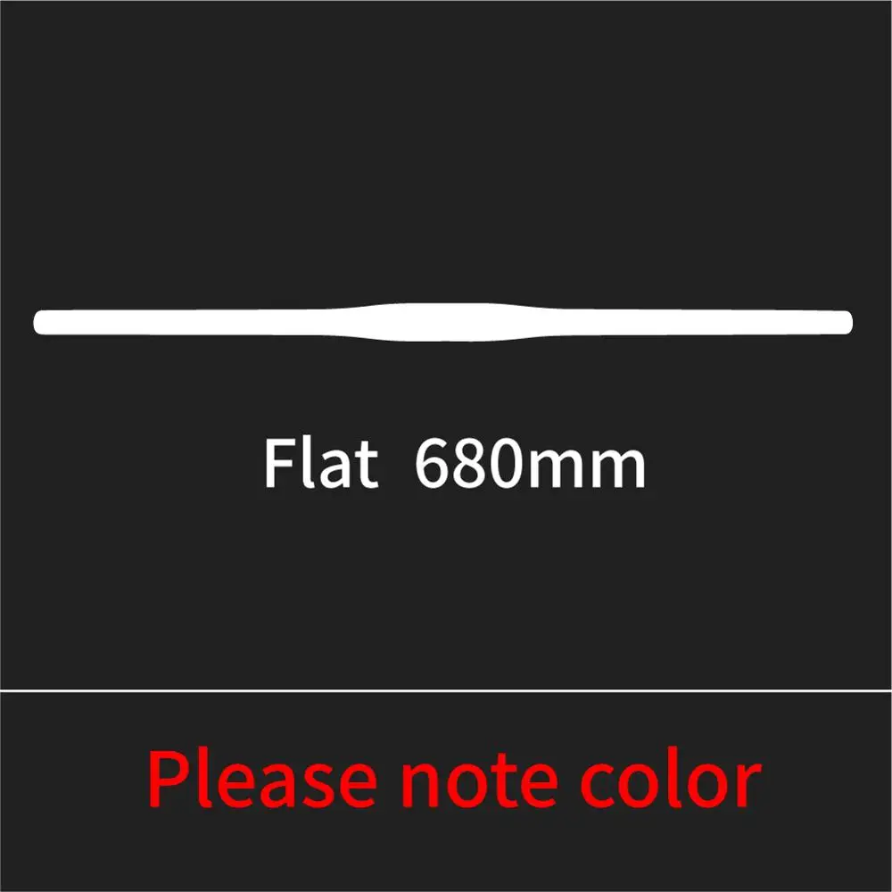 flat 680mm Красочные полностью Углеродные волокна MTB/горный велосипед прямой плоский/изгиб Riser руль углеродный велосипед часть 31,8*600-740 Глянцевая CB482 - Цвет: flat 680mm