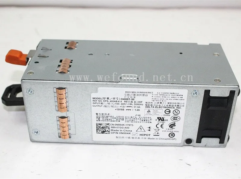 100% рабочий Сервер питания Для T310 D400EF-S0 N884K DPS-400AB-6 A 400W полностью протестирован |