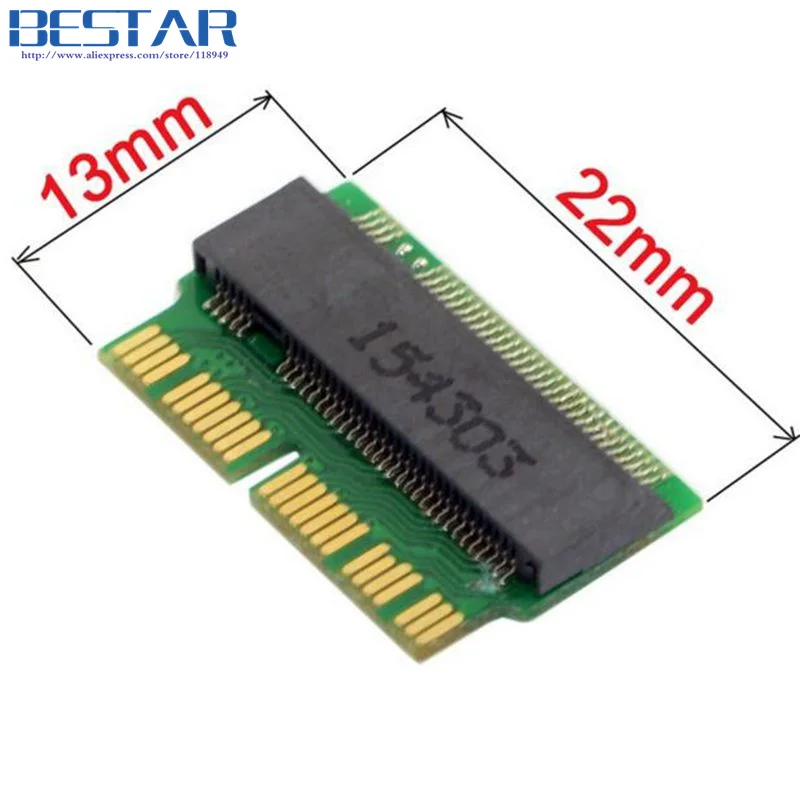 Фото Macbook 12 + 16 контактов 2014 2015 к M.2 NGFF M-Key AHCI SSD-адаптер Преобразование карты для обновления MacBook SSD №2