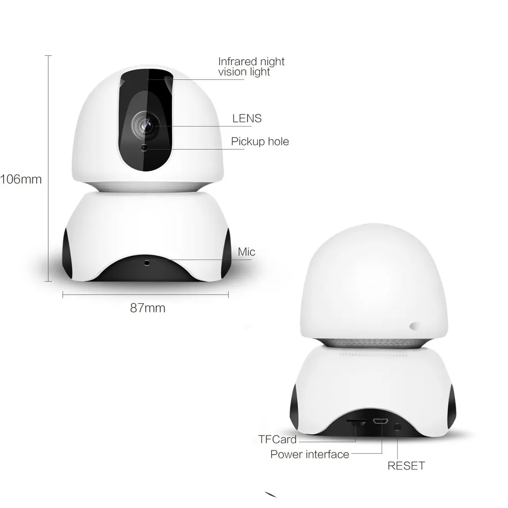 Беспроводная IP-камера видеонаблюдения 1080P 2 МП | Безопасность и защита