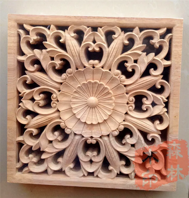 Вуда dongyang резьба по дереву деревянные двери мебель кровать аппликация smd стружки
