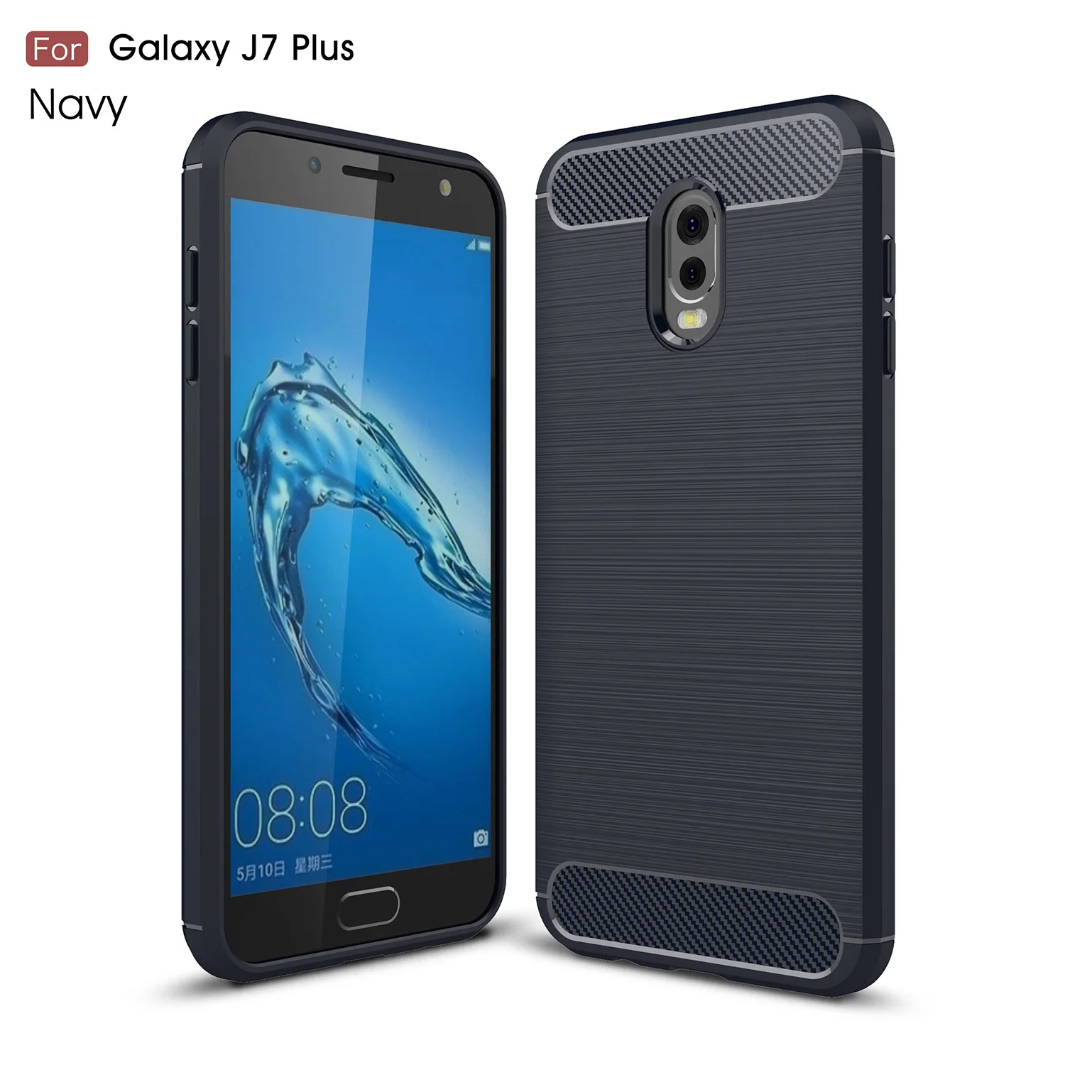 Чехлы для samsung Galaxy J7 + C710 SM C710F/DS C7100 5 дюймов силиконовая тонкая сумка телефона plus