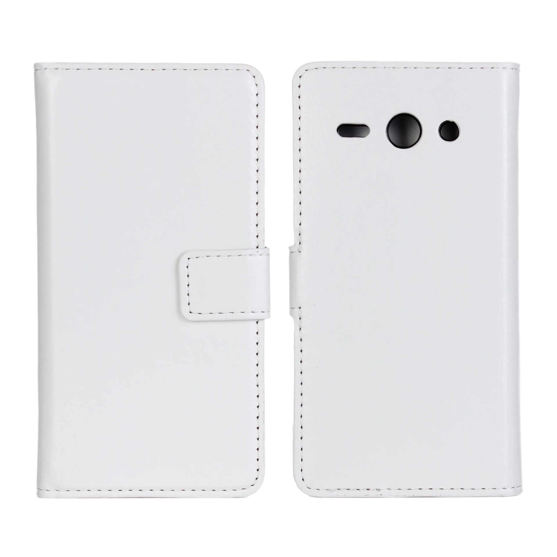 Белый Для huawei Y530 PU кожаный раскладной чехол с держателем карты чехол для huawei Ascend Y530 защитный чехол Чехол coque fundas - Цвет: Белый