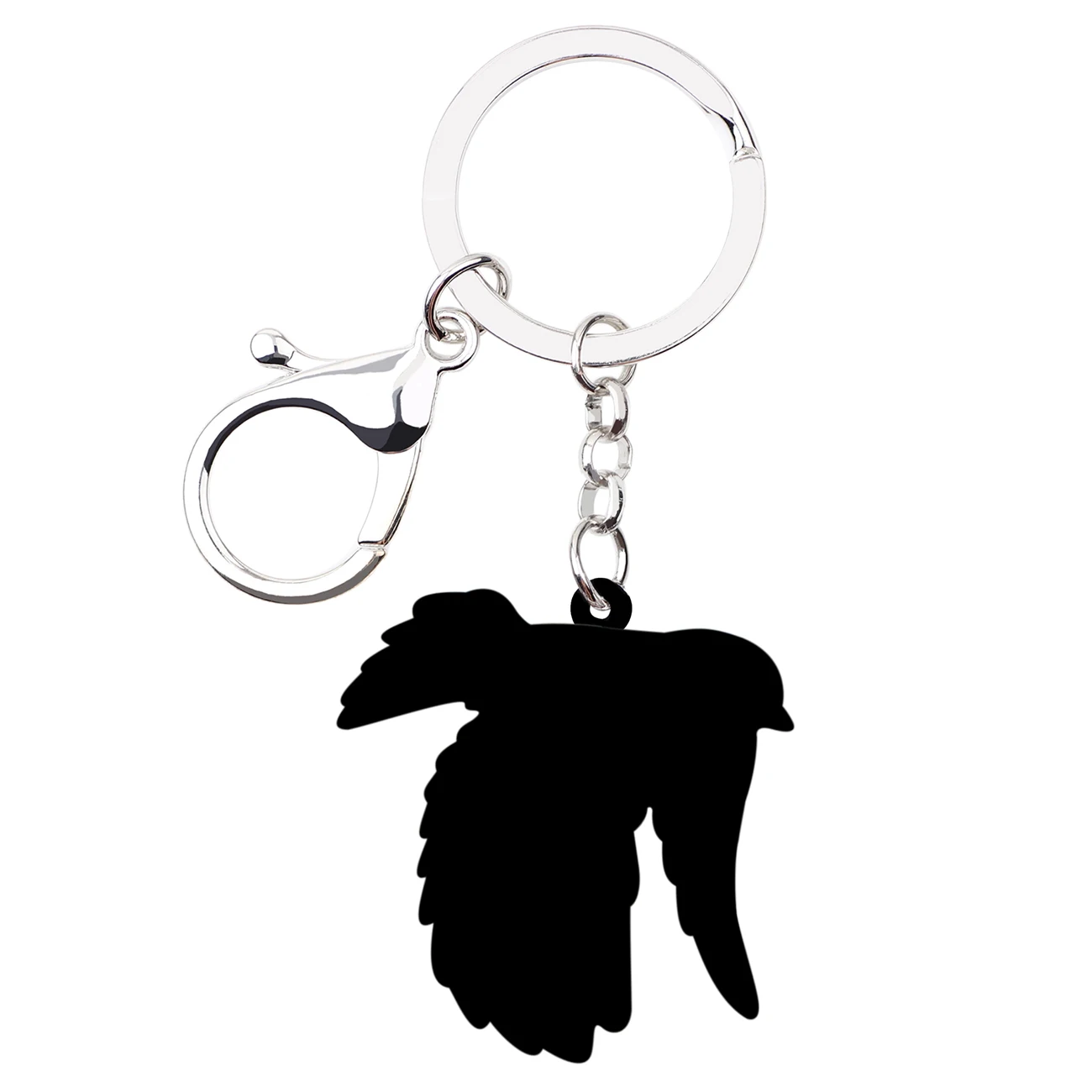 Bonsny Acrylic Sweet Blue Tit Bird Key Chain Keychains Ring Holder Unique Animal Gift Jewelry For Women Girls Bag Car Charms New