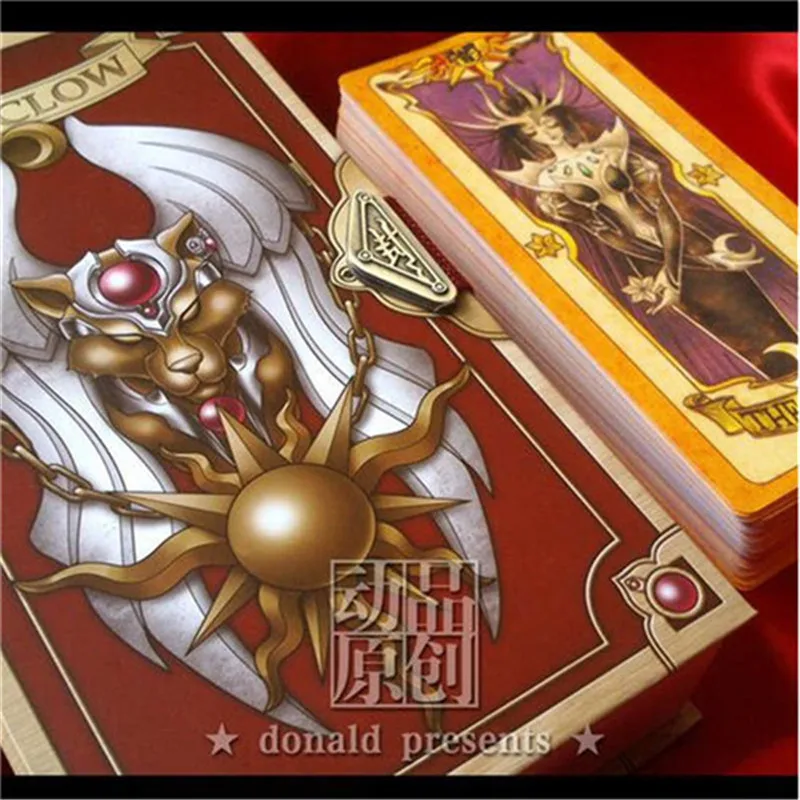 Карт Captor Sakura 56 розовые карты или 53 красные карты с розовым Клоу Волшебная книга Набор в коробке