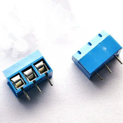 100 шт. 3 контактный винтовой клеммный блок разъем 5 мм шаг KF301 5.0 3P|screws glasses|block