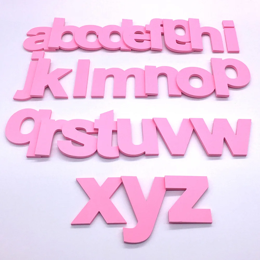 Funlife Новый книги по искусству украшения 3D стены стикеры lowercase 26 Английский