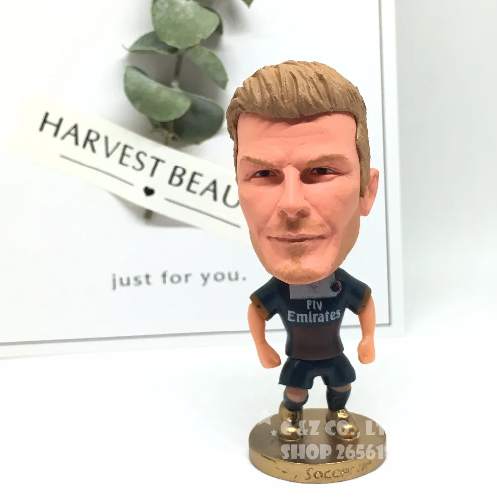 Фигурка Soccerwe звезды футбола Дэвид Бекхэм классические подвижные суставы модель