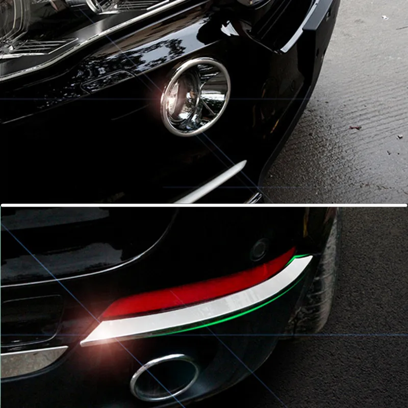 

For BMW X5 F15 ABS Chrome Front & Rear Fog Light Lamp Cover Trim 2014-2018 4pcs Car accesories interior Car Trim