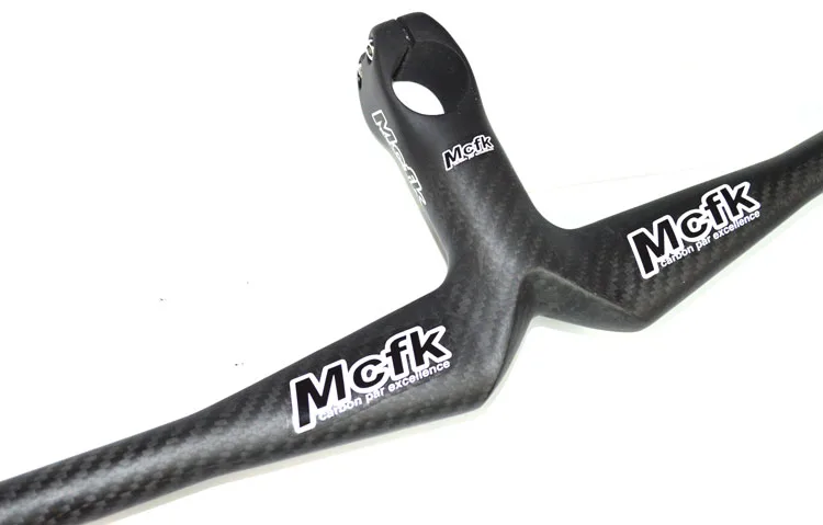 MCFK 3K углеродный руль MTB велосипед Интегрированный с стержнем 620/640/660/680/ 700 мм * 70/80/
