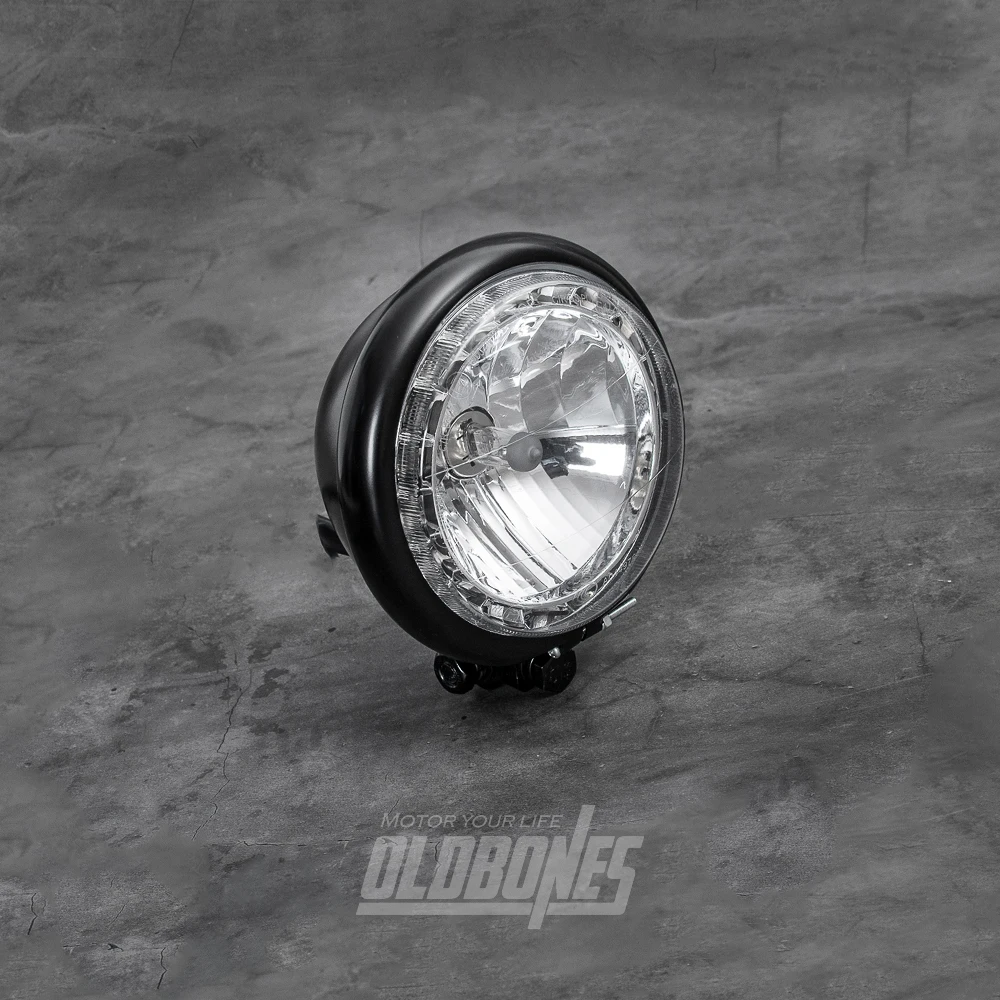 1 шт. OLDBONES Кафе Racer дальний и Ближний светильник винтажный Мотоцикл Круглый CNC