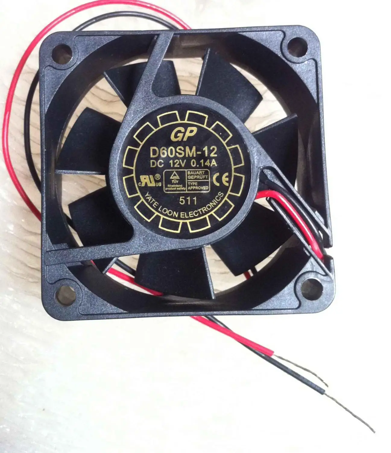 Y.L вентилятор D60SM 12 DC 12V 0.14A 60x60x20 мм 2 провод Сервер охлаждения|Кулеры и системы