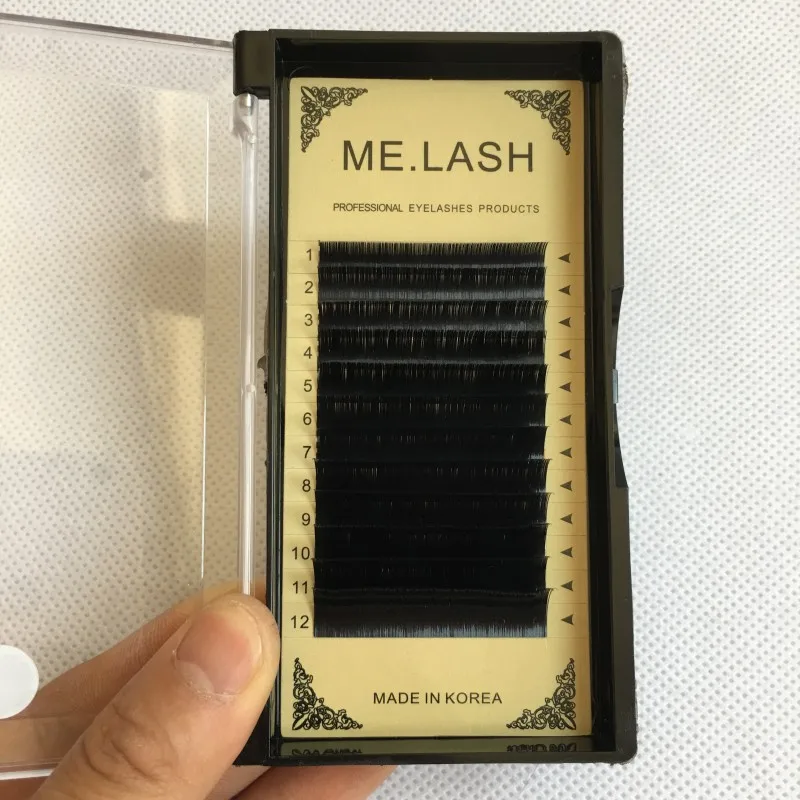 ME.LASH 1 поднос смешанного размера в виде плоского эллипса C D локон наращивание ресниц матовые готовые мягкие ресницы из искусственной норки эллипса
