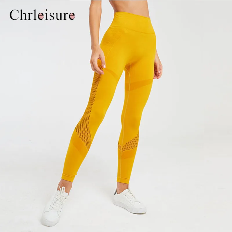 Chrleisure женские Леггинсы пуш ап для тренировок фитнеса леггинсы спандекс