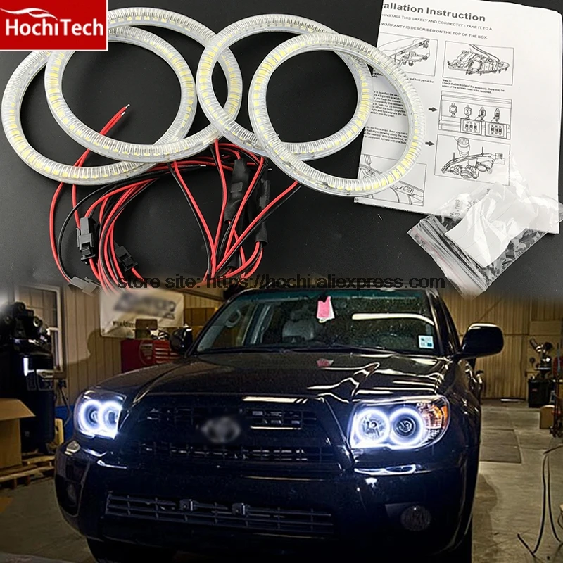 Ультраяркий SMD белый светодиодный ангельские глазки 1600LM 12V halo ring kit для Toyota 4runner 2006