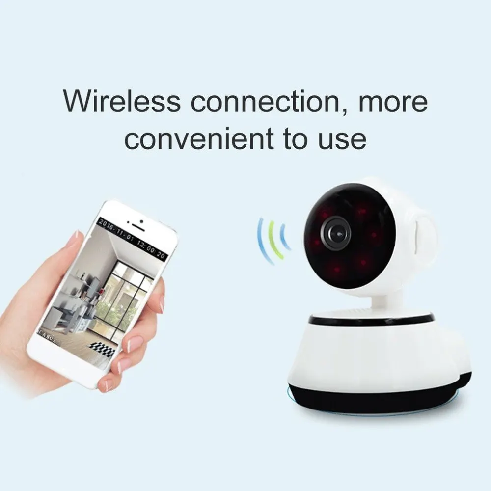 LESHP видеоняня мини IP камера 720P HD 3 6 мм Беспроводная умная WiFi детская Аудио запись