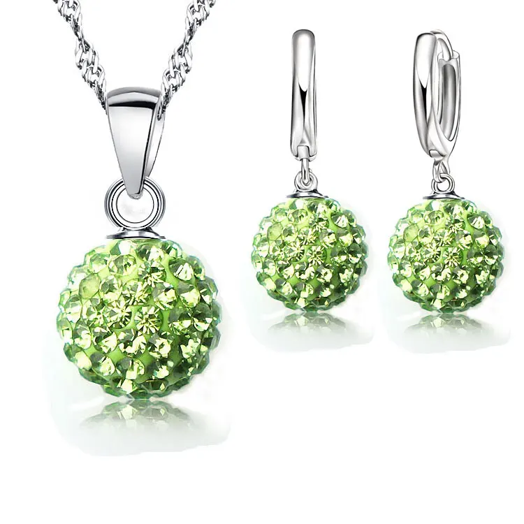 Женский ювелирный комплект из колье и серёг серебра 925 пробы|jewelry sets for women|silver jewelry