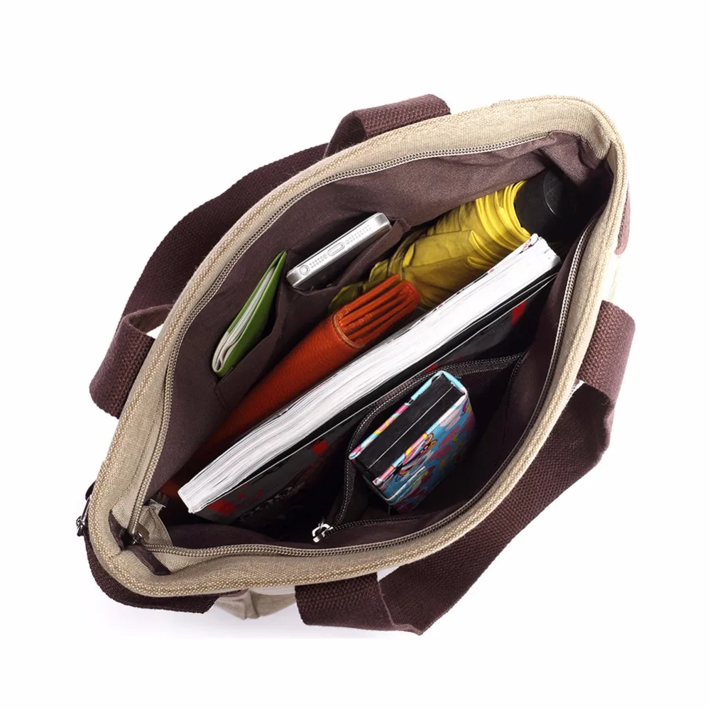 ZENTEII Women Canvas Handbag Tote