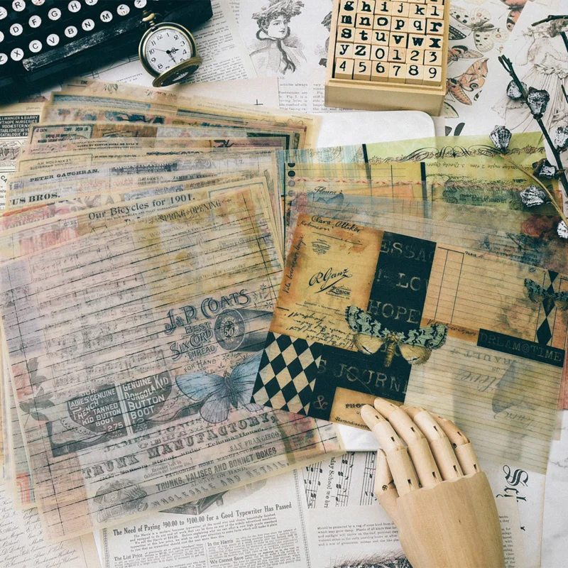 Ksccraft винтажный узор Vellum бумага для скрапбукинга Happy planner/изготовление карт/Журнал проекта