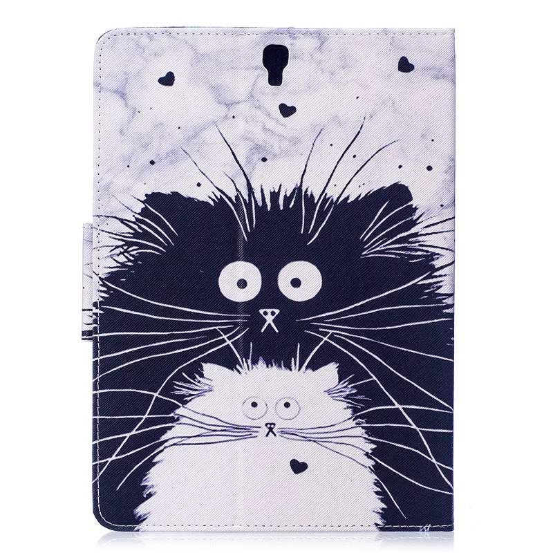 Wekays For Samsung Tab S3 9.7&quot T820 Cartoon Cat Leather Fundas Case Galaxy 9.7 inch T825 SM-T820 Cover Cases | Компьютеры и офис