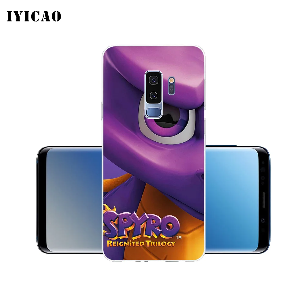 IYICAO Spyro Дракон Мягкий силиконовый чехол для телефона Samsung Galaxy S10e S10 S9 S8 Plus S7 Edge TPU