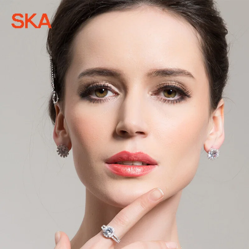 SKA бренд Для женщин обручальное кольцо кольца для Корона AAA циркон