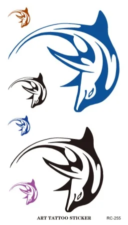 Водостойкая 3d тату наклейка RC2255 цветная фольга для татуажа|tattoo sticker|fake tattoos stickers3d