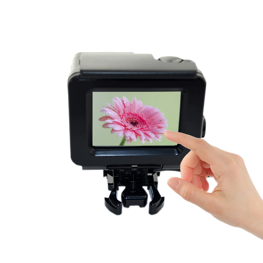 

Ms.L.Meilyadigital Blackout touch screen waterproof Housing case for GoPro hero 4 gopro 4 camera go pro mount