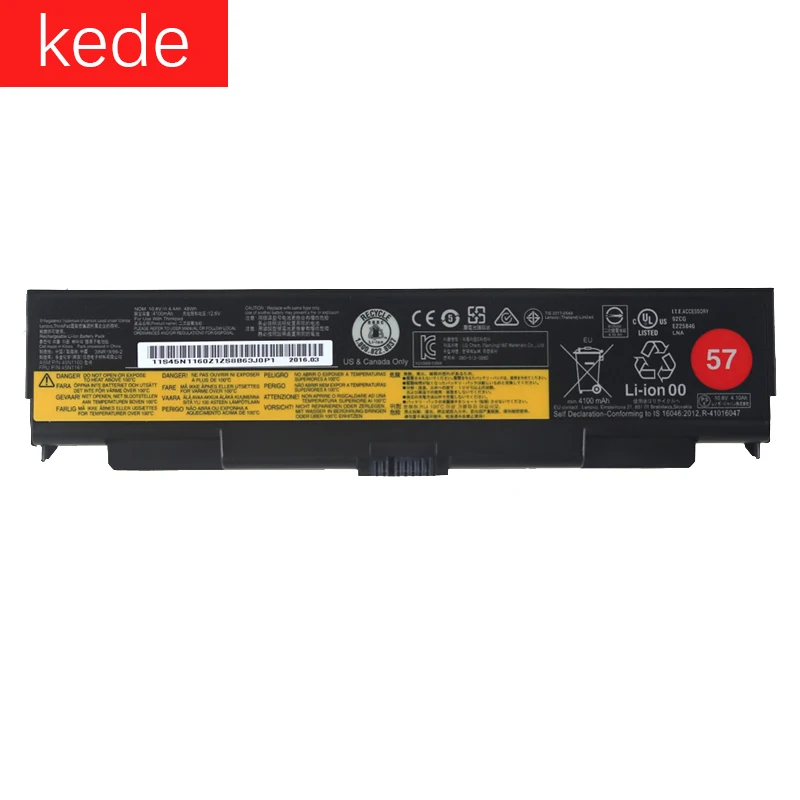 Аккумулятор kede для ноутбука Lenovo ThinkPad T440P T540P W540 L440 L540 W541 45N1144 45N1769 45N1145 45N1148 10 8 В 48