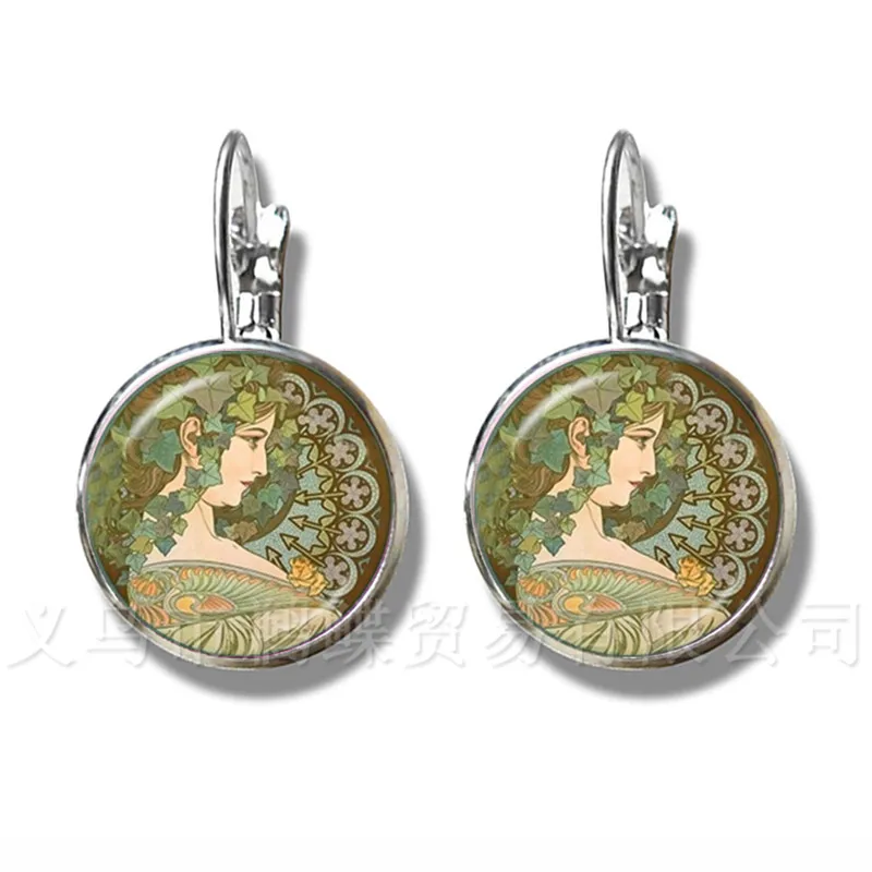 Серьги в виде червя для книг ювелирные изделия библиотеку стеклянный кабошон