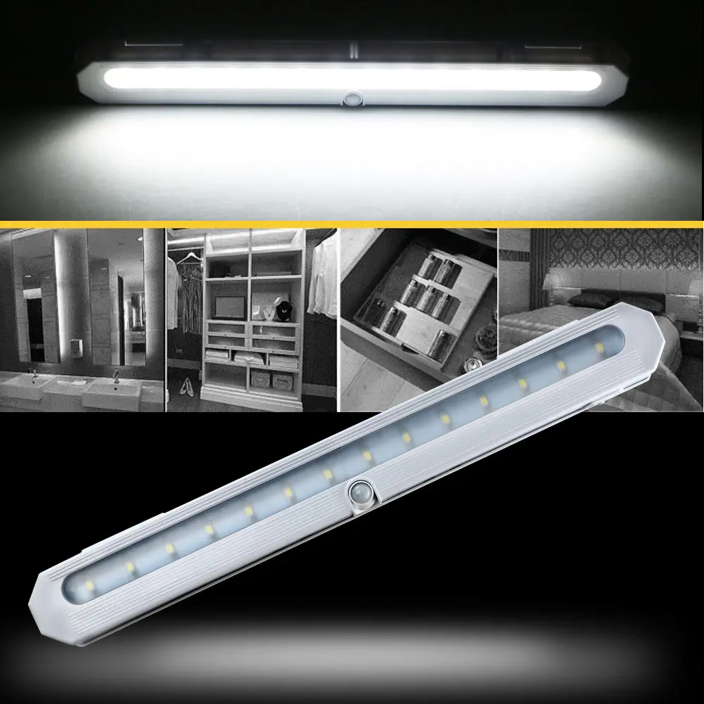 Хит продаж 14 LED ПИР датчик движения ночник для шкафа ящика холла портативный