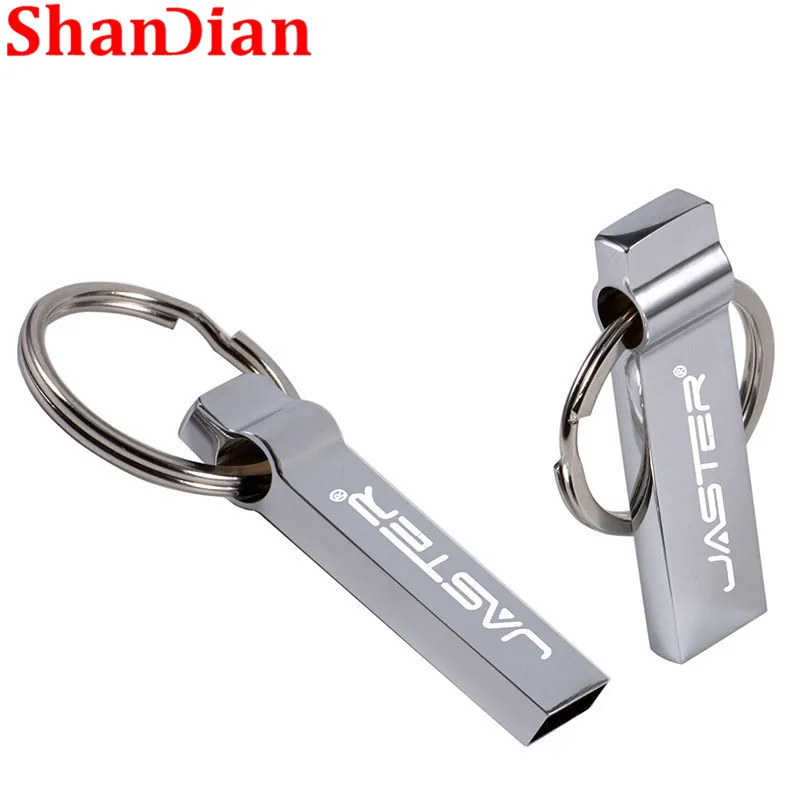 USB-флеш-накопитель SHANDIAN 8/16/4/32 ГБ металлический с кольцом для ключей | Компьютеры и