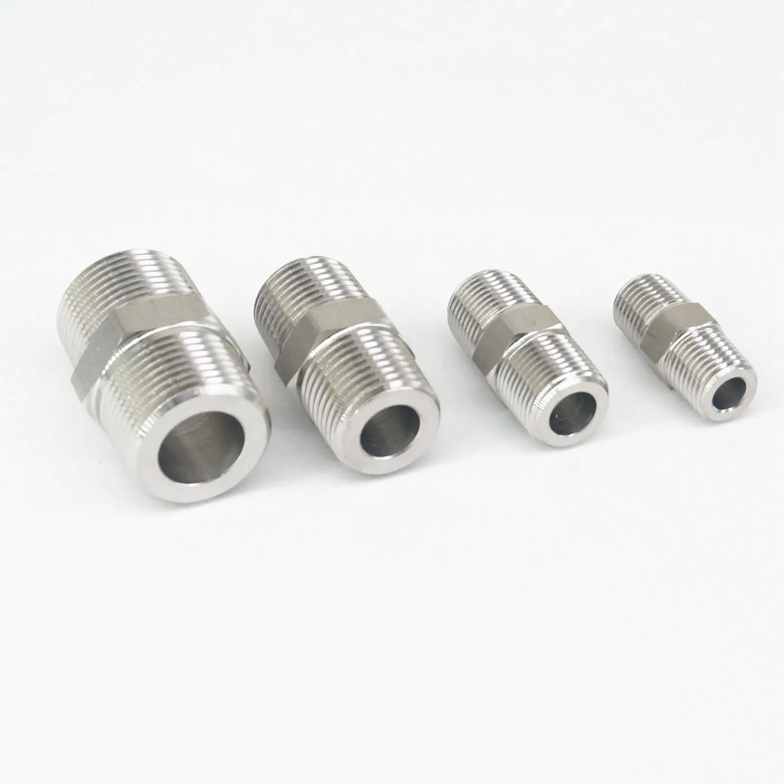 1/8 &quot1/4&quot 3/8 &quot1/2&quot BSPT папа-папа равный редуктор резьбовые 304 трубы из