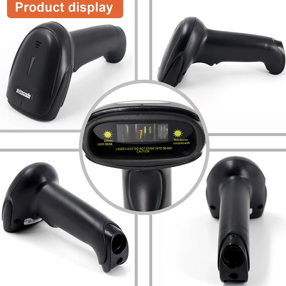 Беспроводной сканер штрих кодов Symcode 1D 2 4 ГГц 100 м (330 футов)|usb barcode scanner|barcode scannerusb |