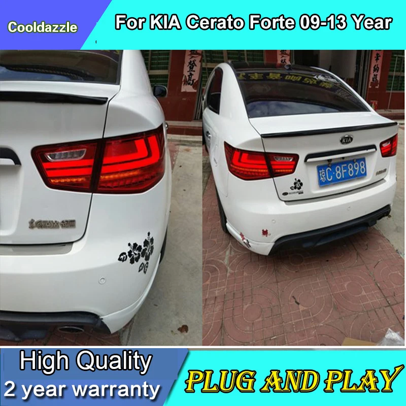 4 шт. чехол для стайлинга автомобиля KIA Cerato Forte седан светодиодный задний фонарь 2009