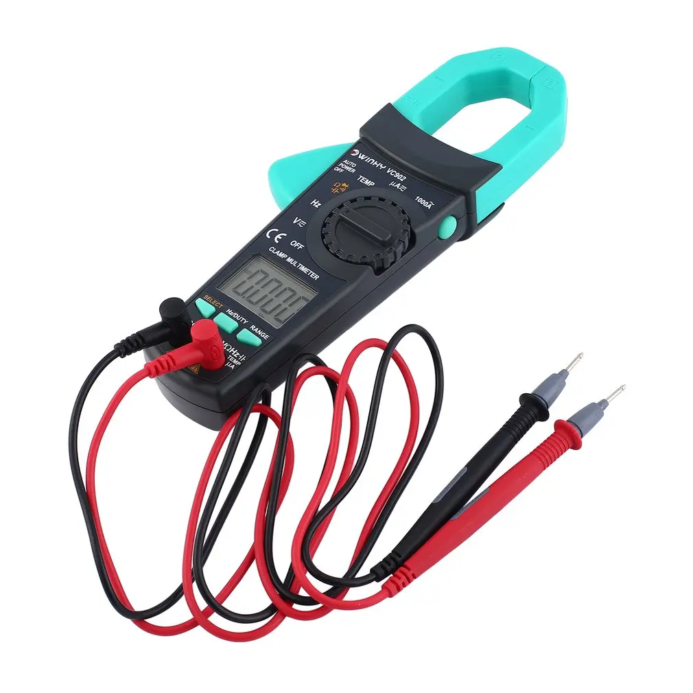 Цифровой клещи VC902 DC/AC Вольт Ампер Ом диод мини мультиметр Амперметр Multitester ток