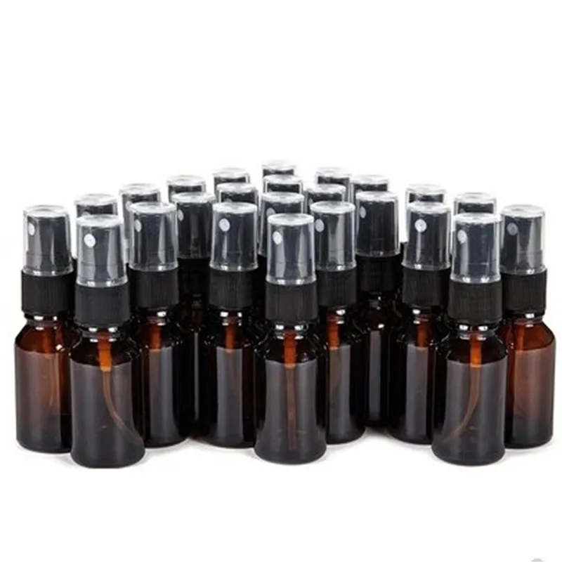 24 шт. пустая многоразовая флакон распылитель из янтарного стекла 10 мл испаритель
