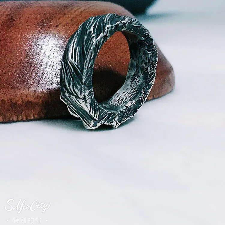 Handmade100 % 925 пробы Серебряное кольцо панк-рок Стильное для стайлинга | Украшения и