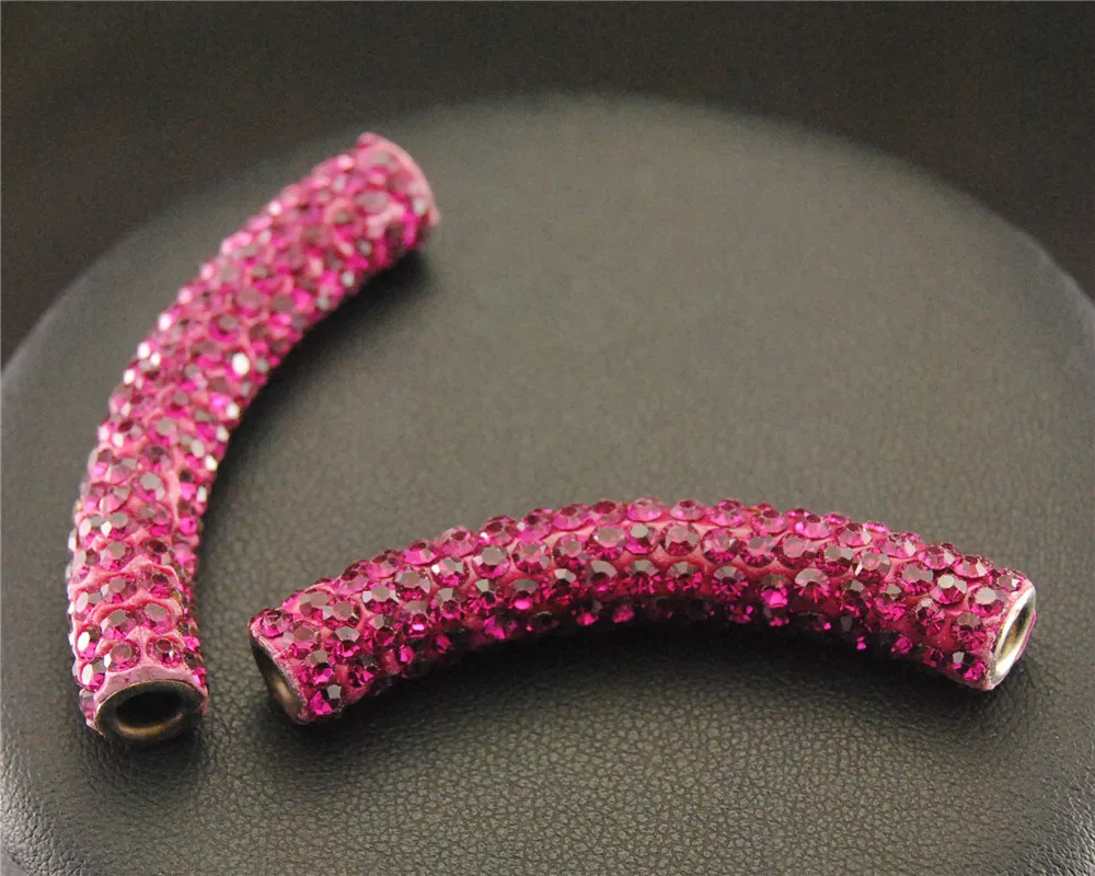 1 шт. цветной Серебряный микро проложить Кристалл Rhinestone боковая труба браслет