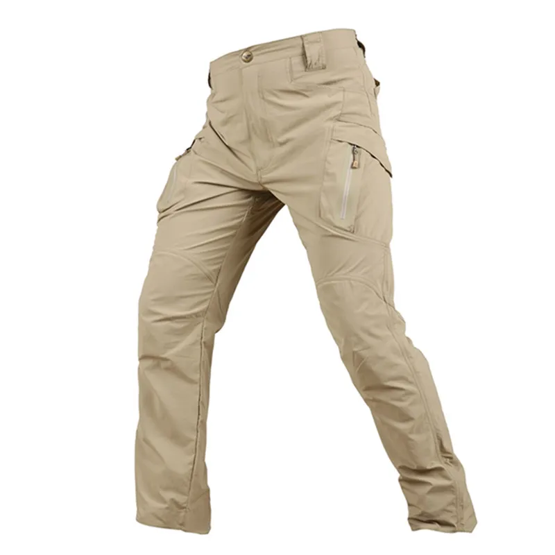 Tactical Cargo Pants Men Combat Swat Camo Army Military Cotton Many Pockets Stretch Flexible Man Casual Trousers | Мужская одежда