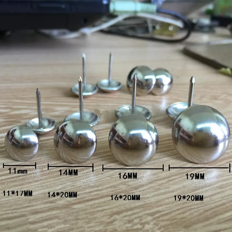 

Metal Nail Antique Jewelry Case Box Sofa Decorative Tack Stud Pushpin Decorative Furniture Nails,100Pcs