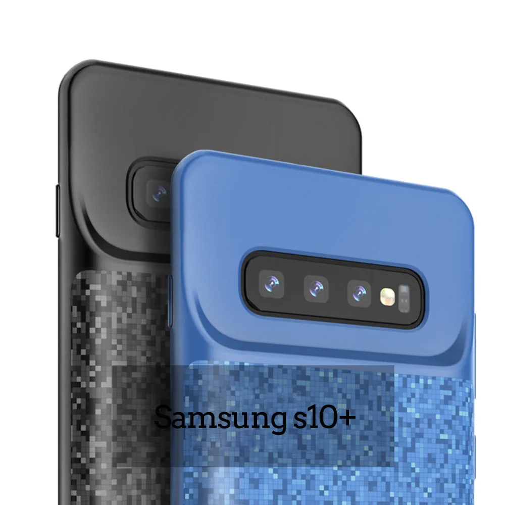 Jinxingcheng силиконовым каркасом для Зарядное устройство Батарея чехол для samsung Galaxy S10+ S10 S10e 4700 мАч задняя крышка быстрое зарядное устройство чехол