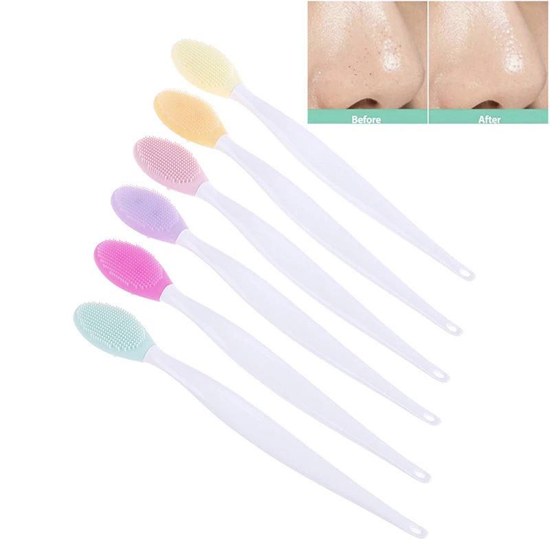 

Щетка для удаления морщин, отшелушивающая, мягкая, кисточка для носа силикон