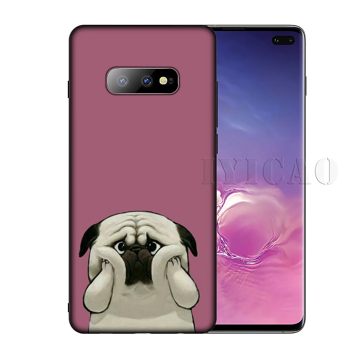 IYICAO Cute anime art Dog Soft Silicone Phone Case for Samsung Galaxy S20 Ultra S10 Lite S9 S8 Plus S6 S7 Edge S10e Cover |