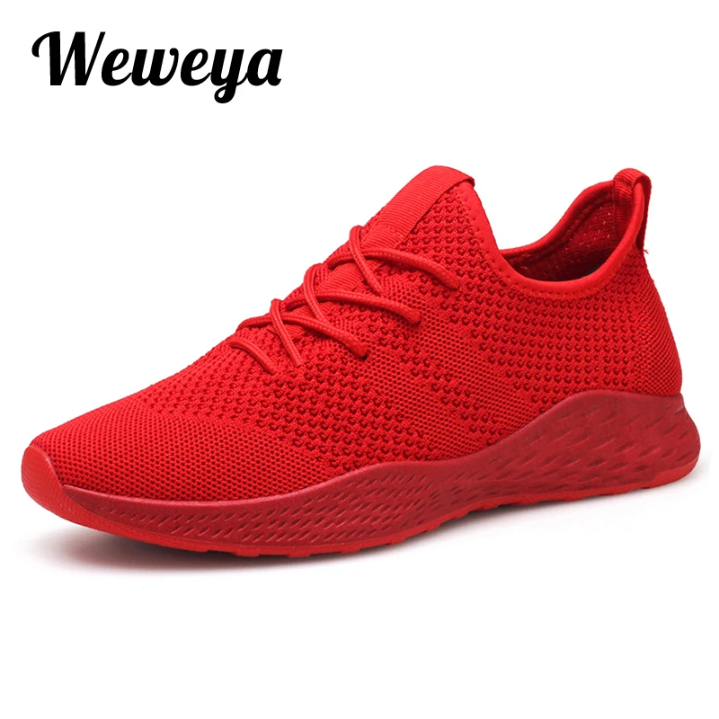 Weweya 2020 Fashion Tenis Summer Breathable Male Footwear Mesh Shoes For Men Lace Up Adult Sneakers Walking Casual Outdoor |