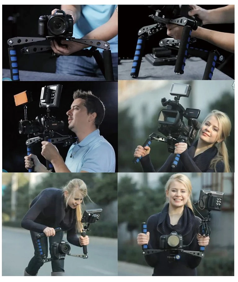 Roadfisher фото видеокамера DV камера DSLR Rig набор для видеосъемки плечевое Крепление