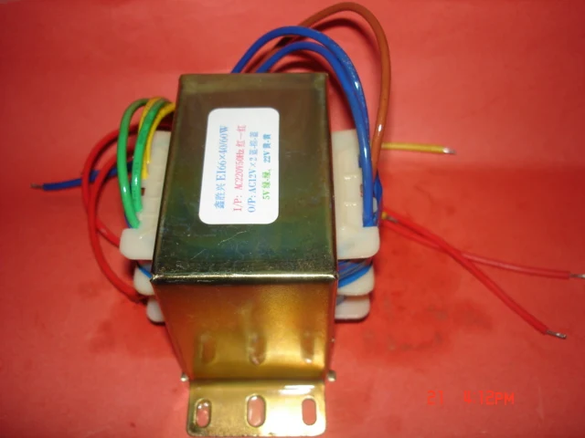 12V 0 2.1A 22V 0.2A 5V 0.5A трансформатор 220V вход 60VA EI66 * 40 компьютерный динамик усилитель